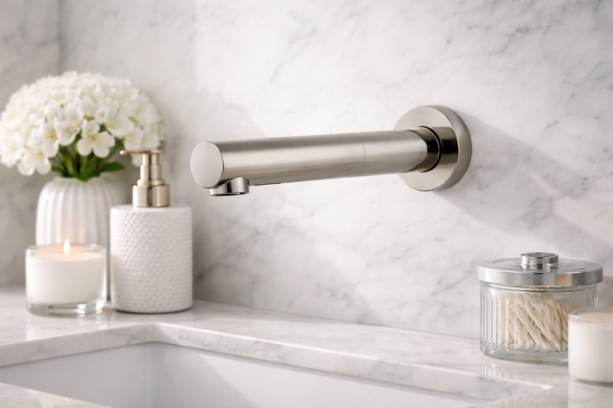 BathSelect Ferrara Integrated Brushed Nickel Sensor Faucet